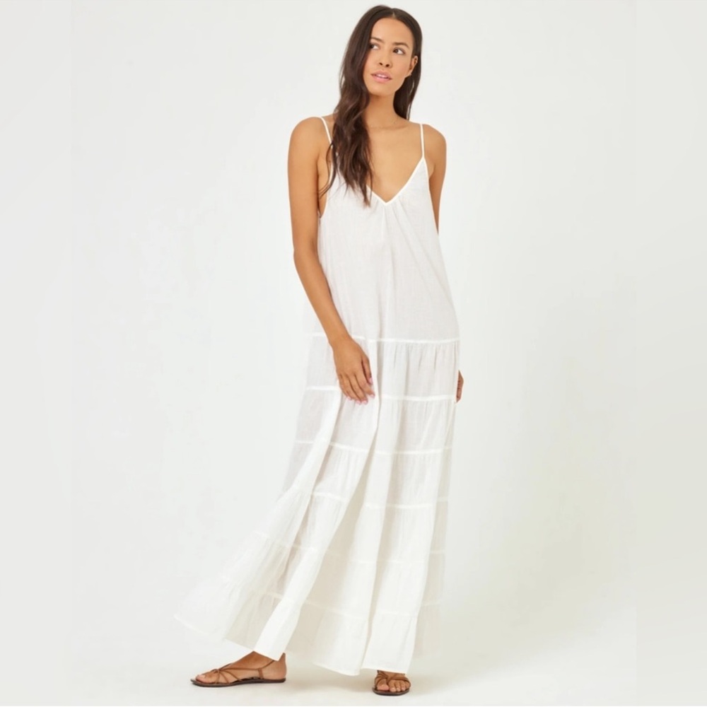 L*Space Goldie Cover Up in Cream, M/L - Picture 8 of 9